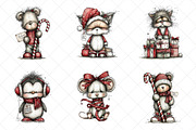 Whimsical Grumpy Christmas Animals, an Illustration by SinaCreation (Thumbnail 3 of 7)