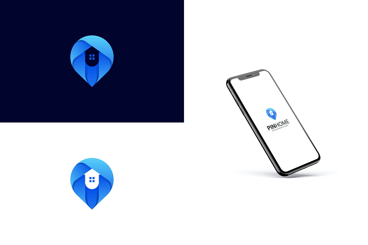 Gradient Modern Pin House Logo, a Branding & Logo Template by Artnivora.Std (Photo 3 of 4)