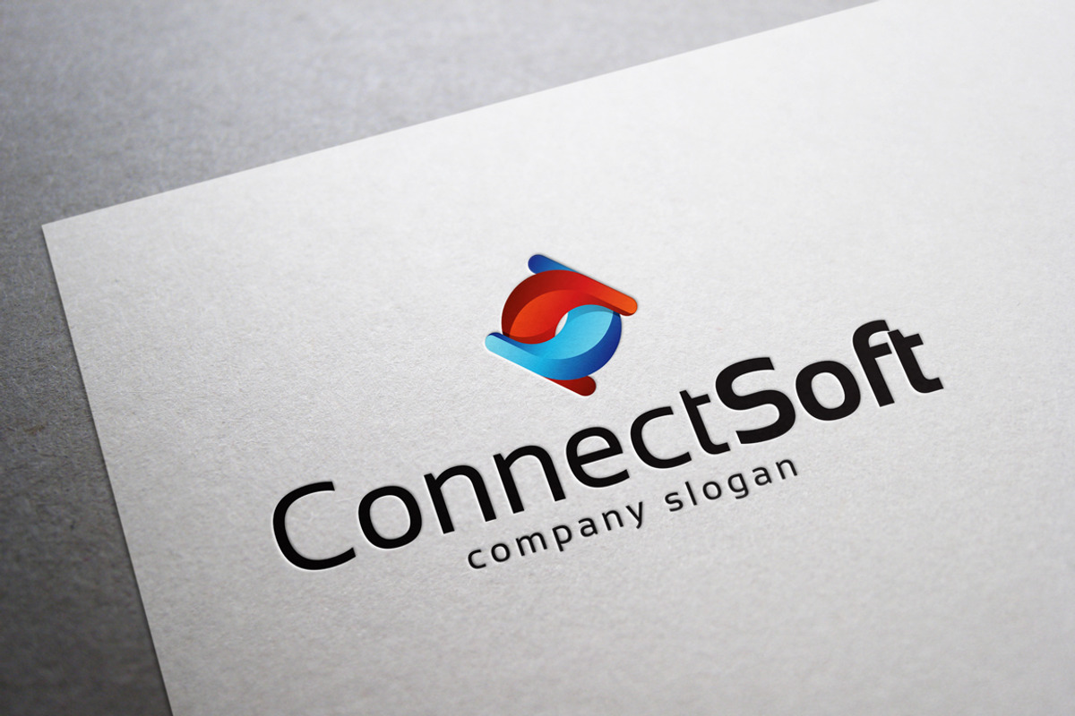 Connect Soft Logo, a Branding & Logo Template by EmilGuseinov (Photo 1 of 2)