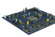 Motherboard Plate Vray, an Object 3D Model by konstantin.ermolaev (Thumbnail 3 of 6)