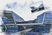 Architecture Drawing Art Ps Action, a Brushes & More by Studio Retouch (Thumbnail 9 of 11)
