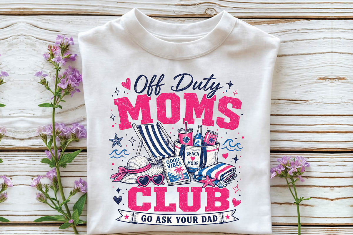 Funny Mom Beach Sublimation Design, a Seasonal Illustration by DreamPrint404 (Photo 2 of 6)