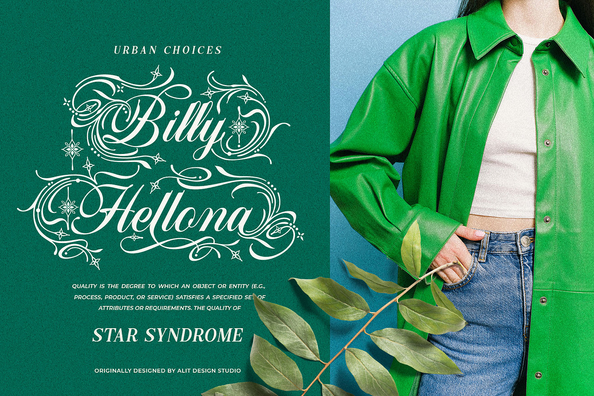Quality Hand Typeface, a Script Font by alit design (Photo 2 of 20)