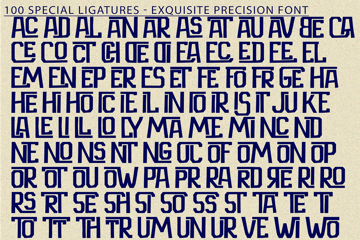 Exquisite Precision - Technical Font, a Sans Serif Font by 177Studio (Photo 7 of 8)