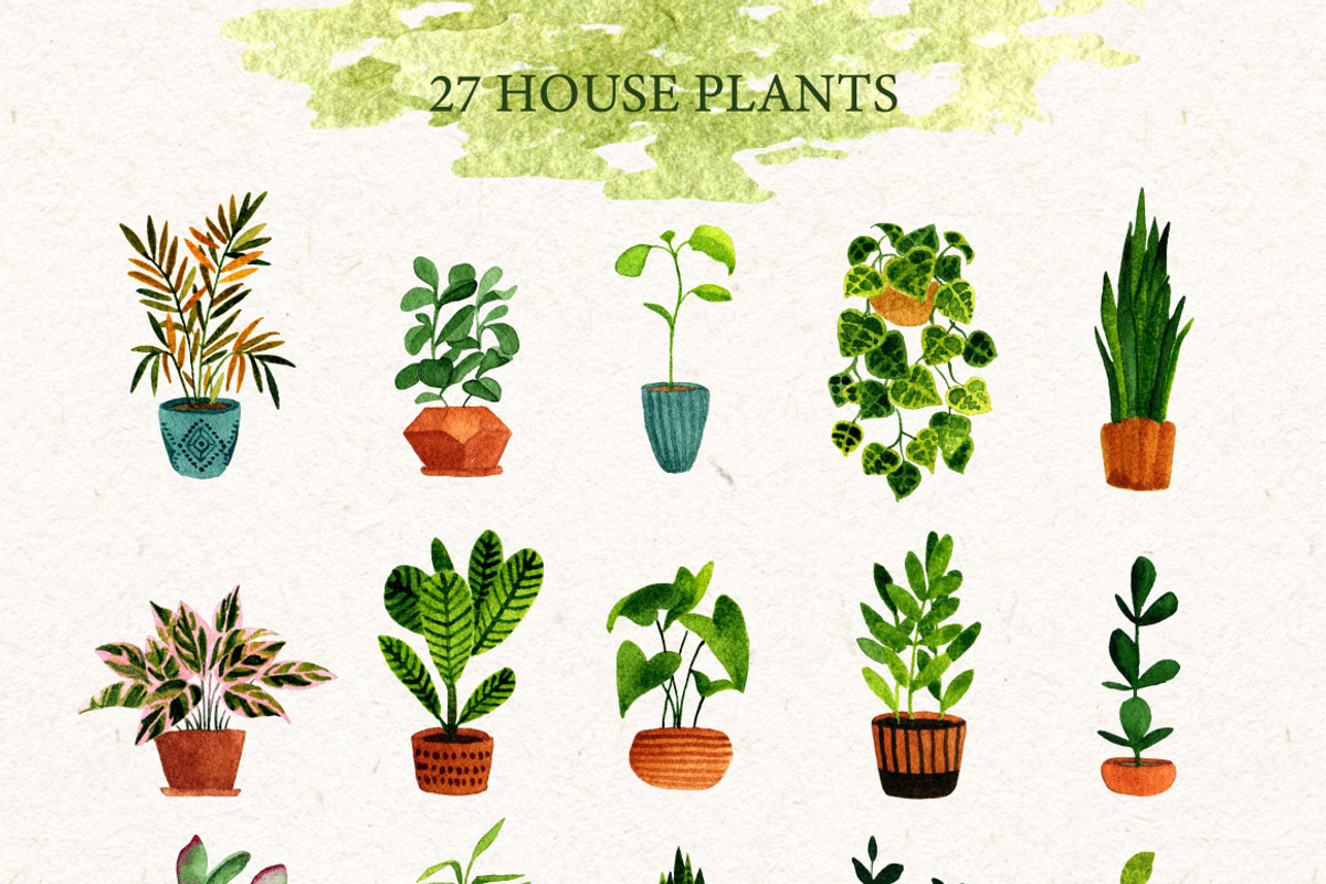 Home Decor Bundle. Watercolor set, an Object Graphic by JuliaBadeeva (Photo 17 of 21)