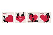 Cute Valentine’s Day Cards, a Seasonal Illustration by PureSolution (Thumbnail 4 of 4)