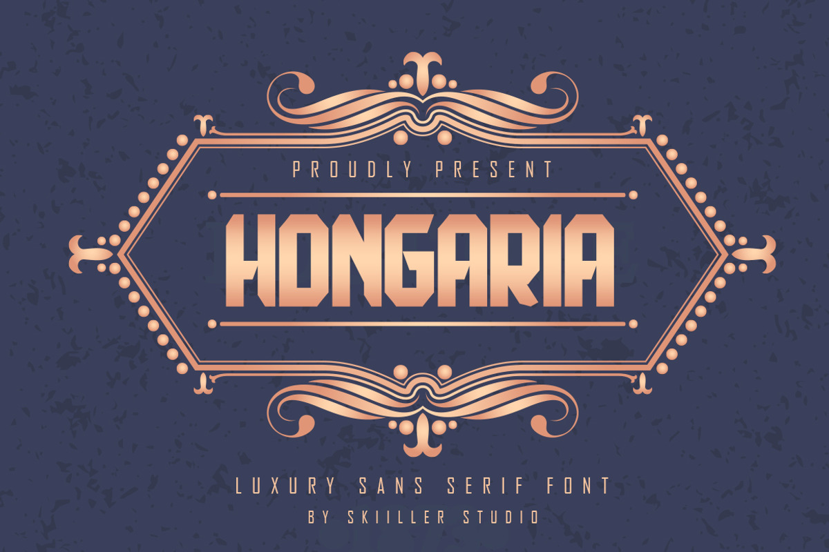 Hongaria - Luxury Sans Serif Font, a Sans Serif Font by skiiller studio (Photo 1 of 8)