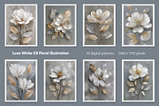 Luxe White Oil Floral Illustration, a Decorative Illustration by Housui Patterns (Thumbnail 7 of 17)