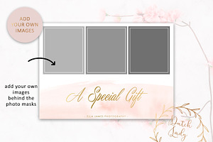 PSD Photo Gift Card Template 5