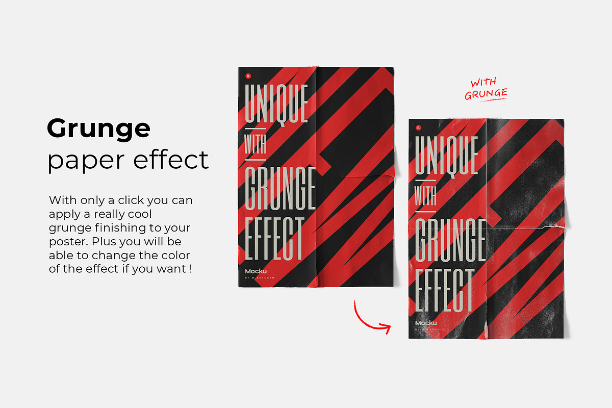 Wrinkled Papers and Plastics Mockups, a Poster Template by Mocku (Photo 5 of 13)