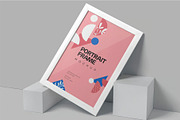 Portrait Frame Mockups, an Advertising Mockup by megostudi0 (Thumbnail 4 of 6)