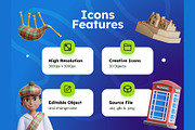 Scottish National Day 3D Icons, an Object 3D Model by Rakata Studio (Thumbnail 2 of 7)