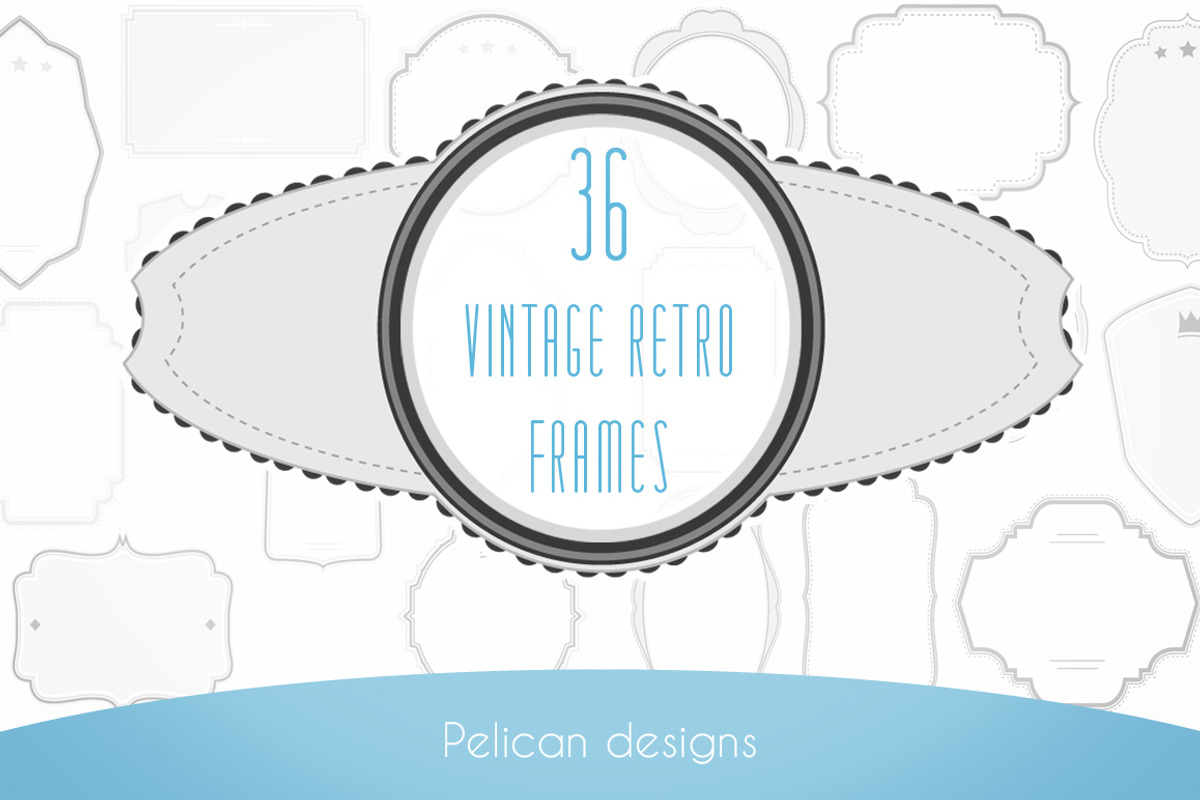 Retro frames pack, a Graphic by Pelican graphics (Photo 1 of 4)