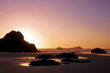 Ocean Sunset Verticle Background preview 6