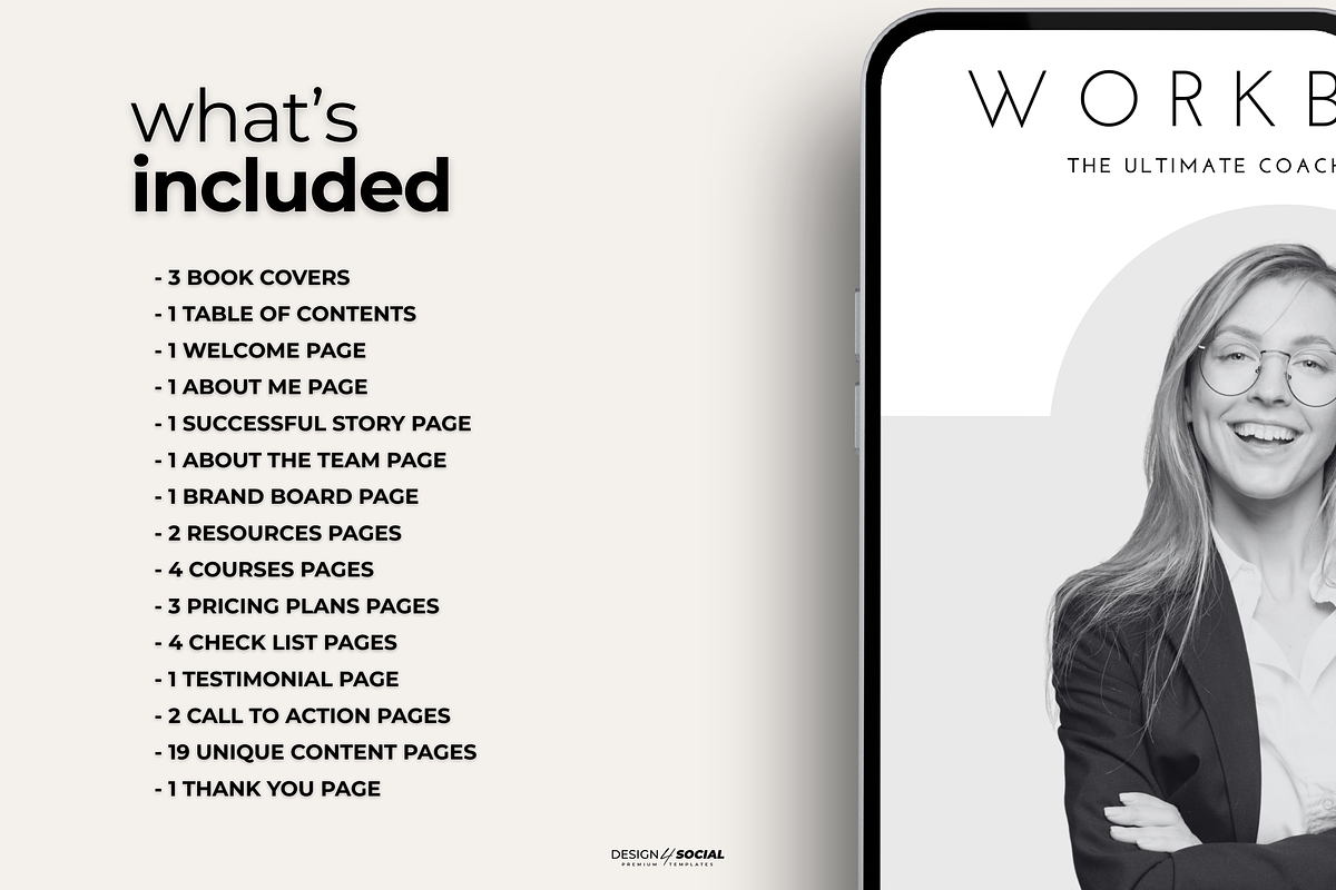 Coaching Workbook Canva Template preview 3