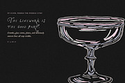 Wedding Cocktail Clipart, Bar Sign, a Food Illustration by The October Creative (Thumbnail 6 of 16)
