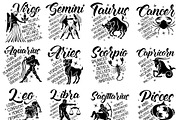 Zodiac SVG Bundle, Astrology SVG, an Illustration by Etcify (Thumbnail 4 of 4)