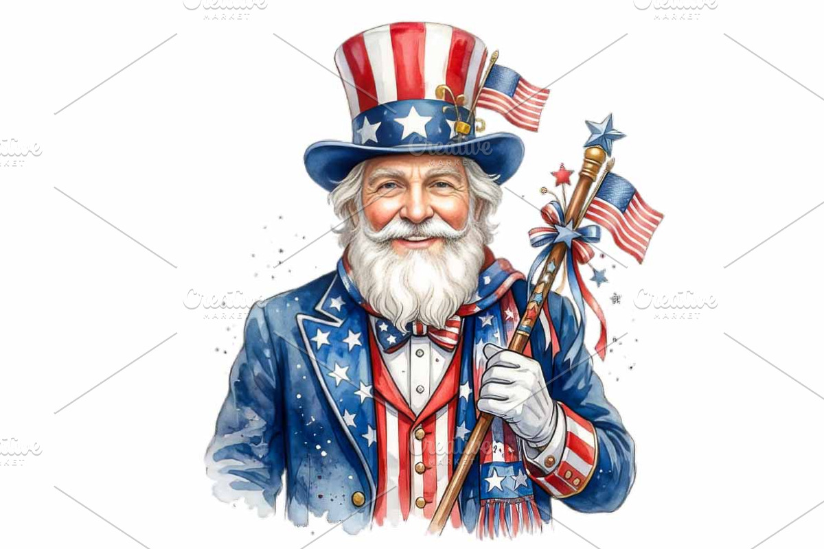4th of July Sublimation Clipart, a Seasonal Illustration by VetalStock (Photo 8 of 21)