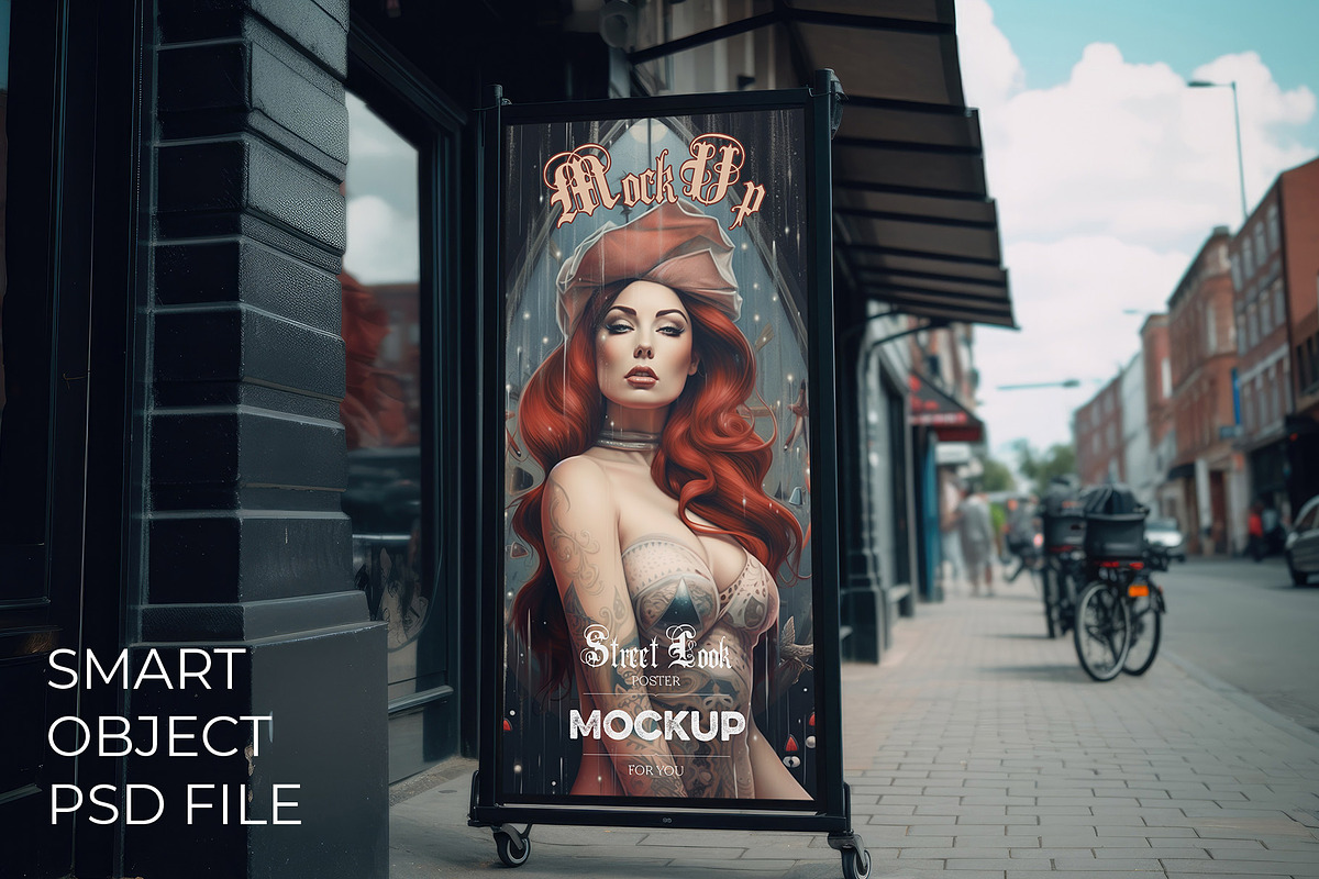 20 Street Poster and Banner Mockups, an Advertising Mockup by optimism (Photo 19 of 21)