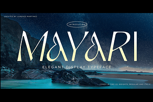 Mayari - Expressive elegant Typeface