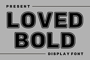 Loved Bold, a Sans Serif Font by Limited.studio (Thumbnail 1 of 6)