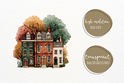 Fall Clipart Watercolor Sublimation, a Seasonal Illustration by Maysa Art (Thumbnail 5 of 5)