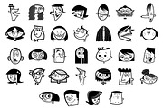 Littleheads Mini Pack, an Illustration by steckfigures (Thumbnail 1 of 2)