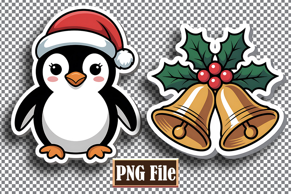 Christmas Stickers Bundle, a Seasonal Illustration by protabsorkar11 (Photo 4 of 7)