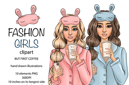 Fashion girl clipart