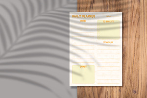 Daily Planner Sheet Design -07