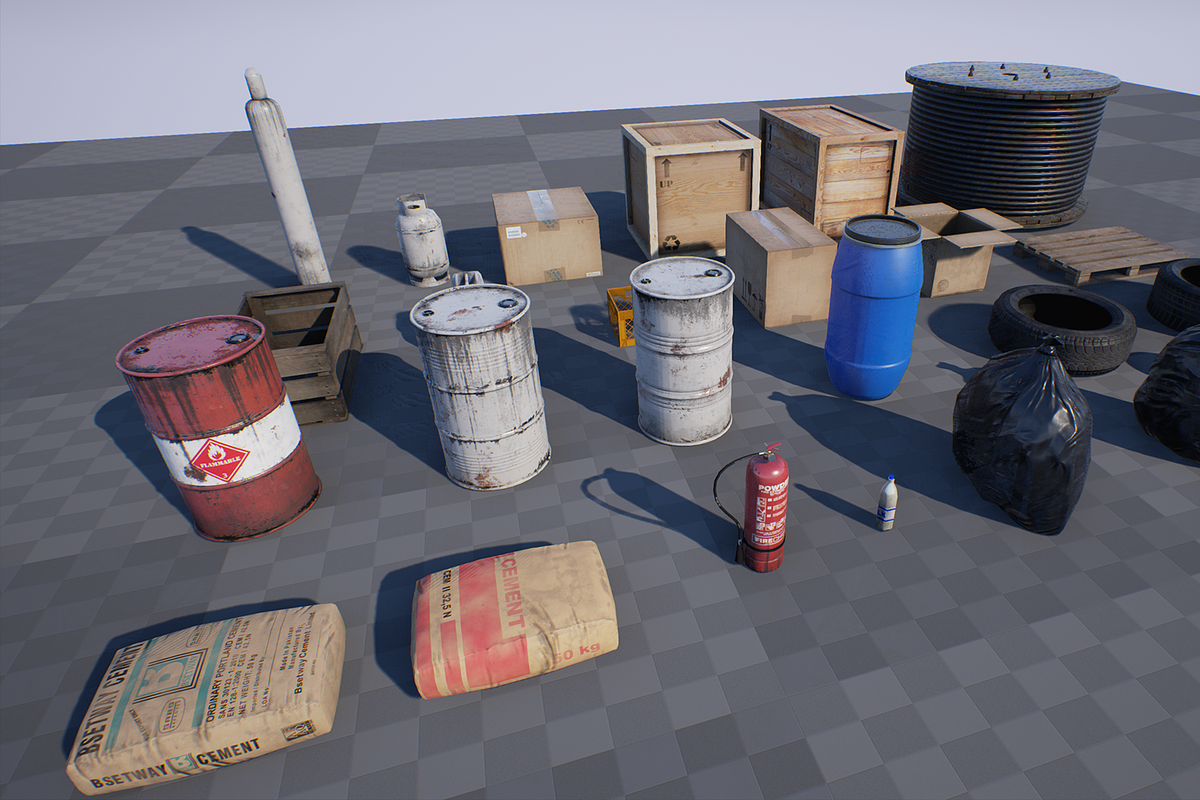 Industry Props Pack, a Furniture 3D Model by SilverTM (Photo 6 of 6)