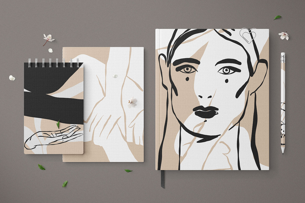 Feminine abstract poster gallery, a Person Illustration by Anastasy_helter (Photo 26 of 32)