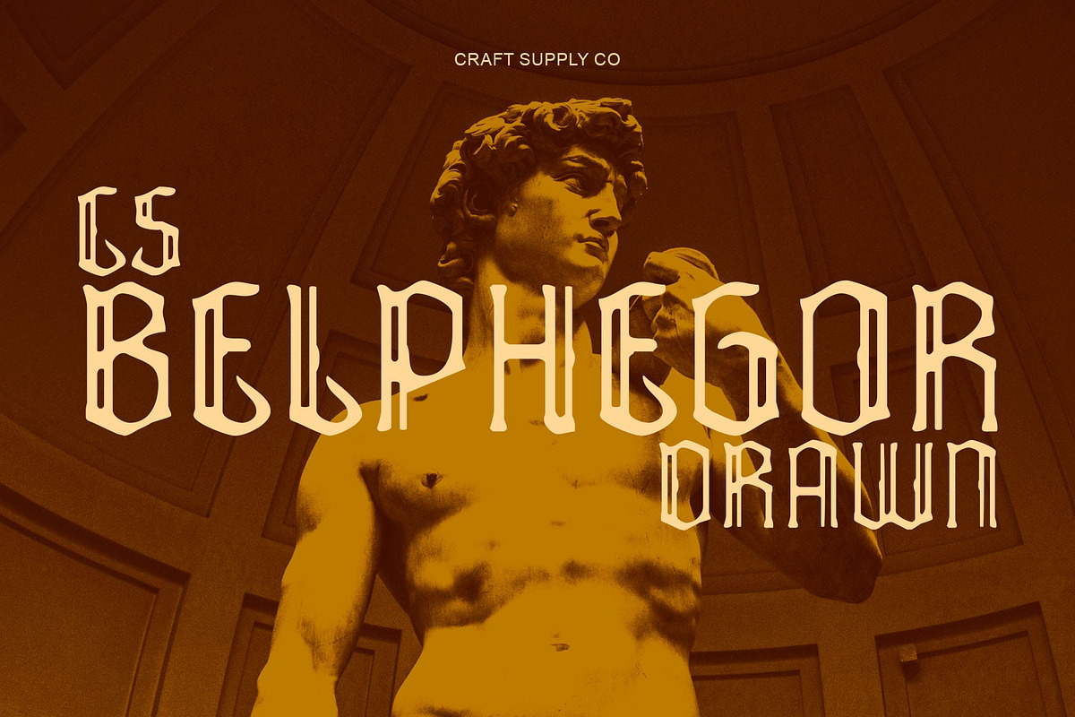 CS Belphegor Drawn, a Blackletter Font by Craft Supply Co. (Photo 1 of 8)