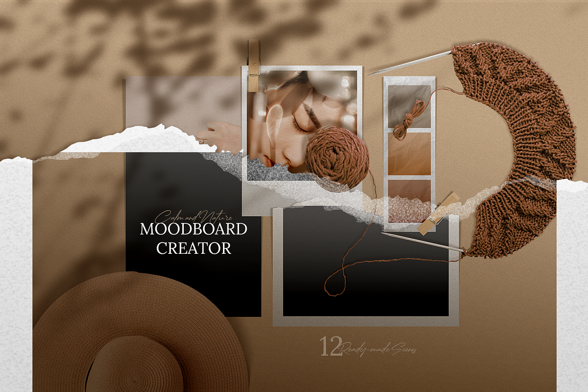 Calma Aesthetic Moodboard Creator, a Books & Magazine Mockup by Designspace (Photo 8 of 11)