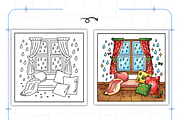 Bold and Easy Cozy Nooks, a Decorative Illustration by Ink Gallery (Thumbnail 6 of 9)