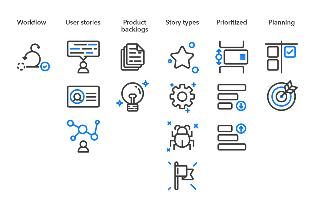 Scrum - Project Management Icons, an Outline Icon by Sarunw (Photo 2 of 4)