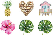 Watercolor Beach Clipart, an Illustration by Designking (Thumbnail 4 of 5)