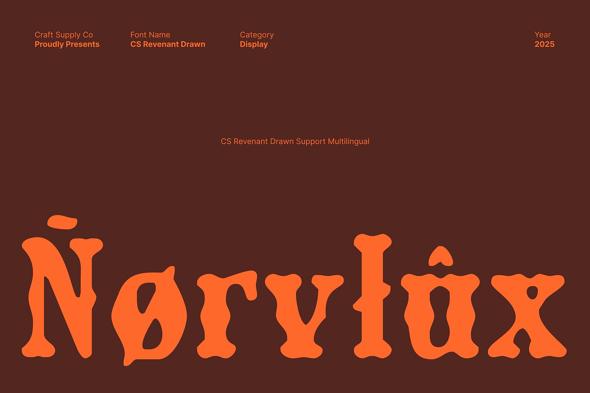 CS Revenant Drawn, a Serif Font by Craft Supply Co. (Photo 6 of 8)