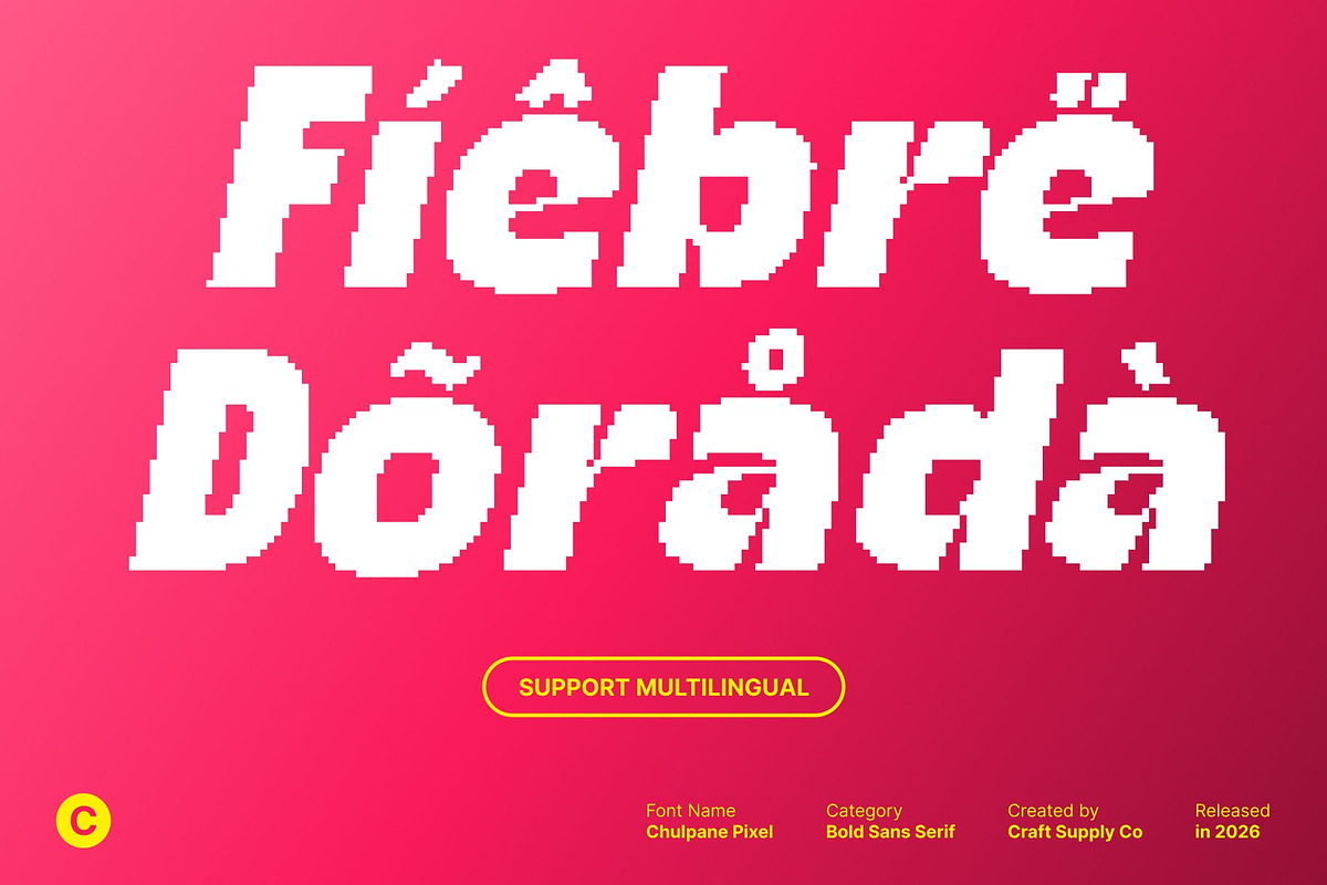 Chulpane Pixel, a Sans Serif Font by Craft Supply Co. (Photo 4 of 8)