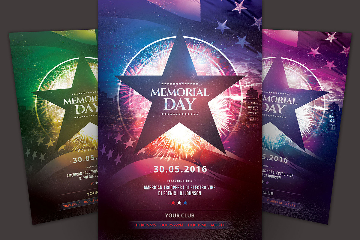 Memorial Day Flyer, a Flyer Template by styleWish