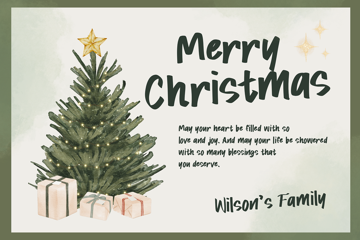Snowy Giggles is a Christmas font, a Font by Brown Cupple (Photo 7 of 12)