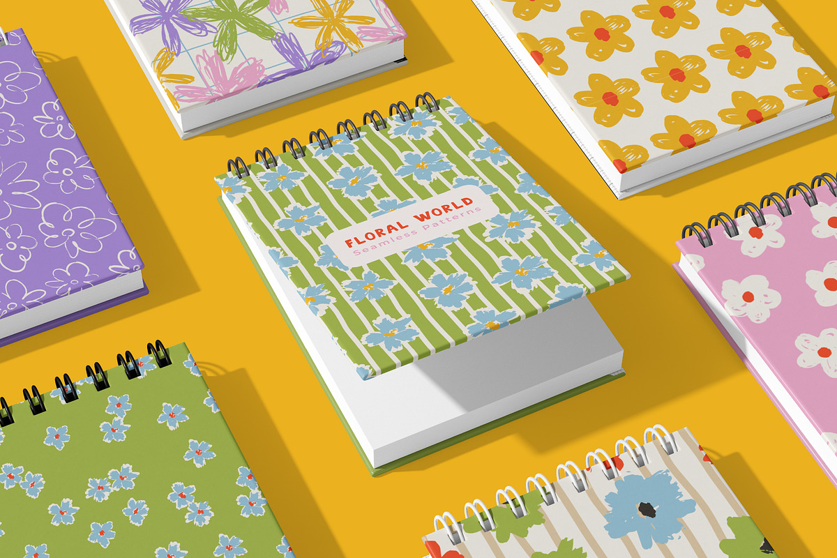 Floral World Seamless Patterns, a Pattern Graphic by AnnArt (Photo 3 of 10)