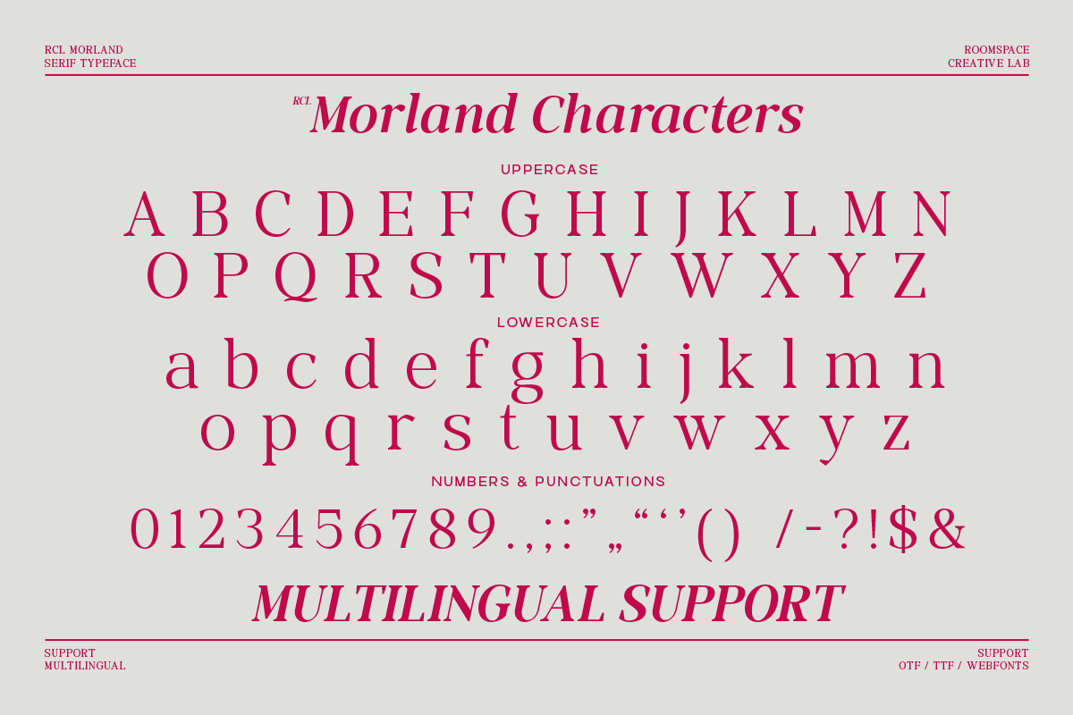 Morland – A Modern Elegant Serif, a Slab Serif Font by roomspace creative lab (Photo 15 of 15)