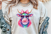 Coquette Highland Cow Bubblegum PNG, an Illustration by Sublimation Artist (Thumbnail 6 of 9)