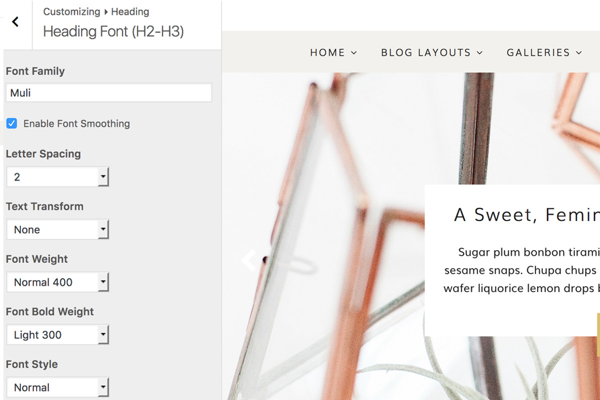 Gentry Feminine WordPress Theme, a WordPress Template by angiemakeswebsites (Photo 5 of 6)