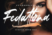 Fedattona Brush LS, a Font by GranzCreative (Thumbnail 1 of 18)