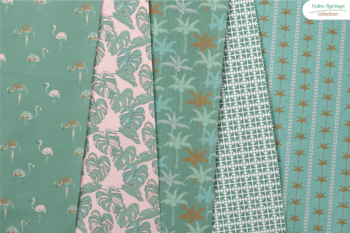 Palm Springs - Seamless Patterns, a Pattern Graphic by InaCorart (Photo 2 of 6)