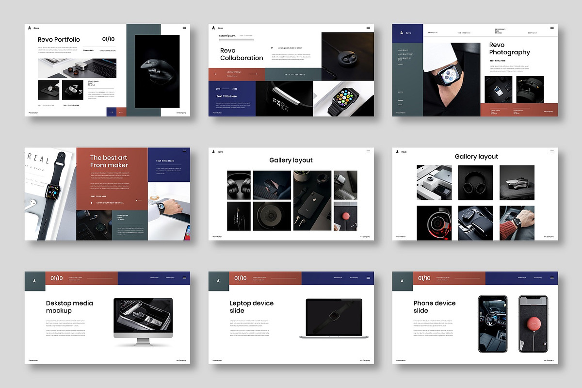 Revo - Business Google Slide Templat, a Presentation Template by Dens Creative Studio (Photo 4 of 6)