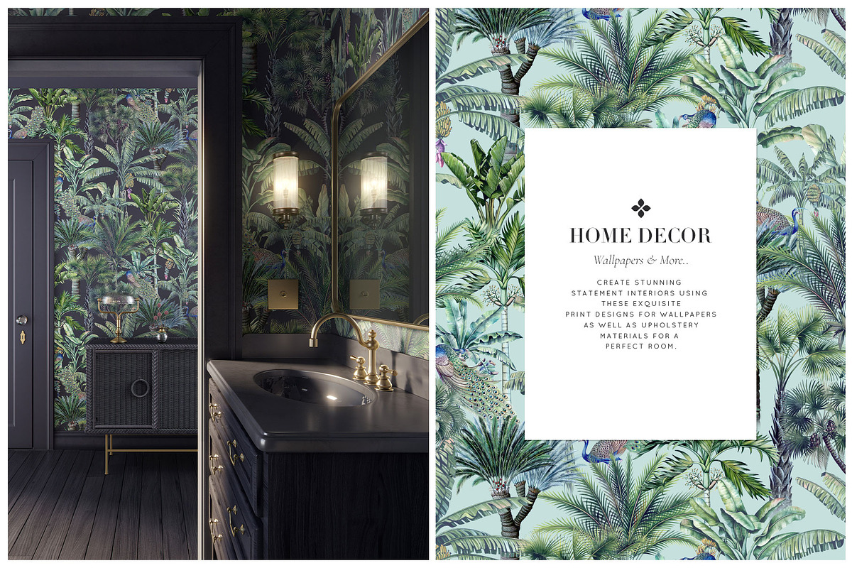 Lush Retreat Prints & Motifs, a Pattern Graphic by TSTUDIO (Photo 7 of 11)