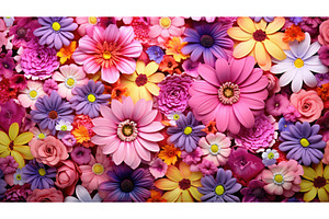 vibrant pattern spring background ai, an Abstract Photo by pikepicture